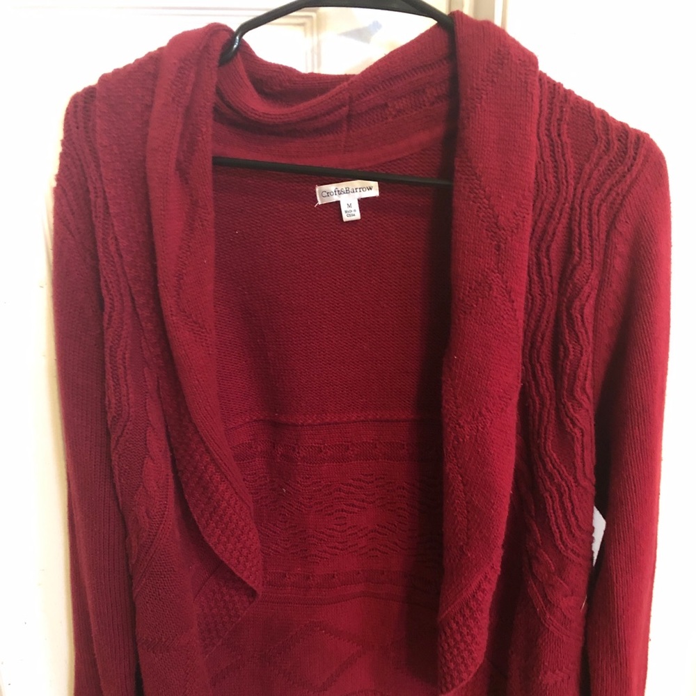 Red Croft & Barrow open cardigan